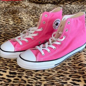 NWOT Hot Pink Converse High Top Sneaker